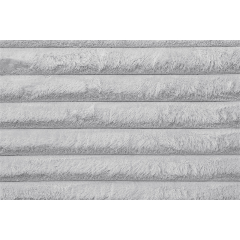 Best Quality Furniture Light Gray Fluffy Fabric Compressed Extra Large Chaise