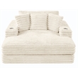 Best Quality Furniture Beige Fluffy Fabric Compressed Extra Large Chaise