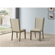 Best Quality Furniture Set of 2 Dining Side Chairs with Ash Brown Wood Frame