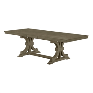 Best Quality Furniture Extendable 78&quot to 98&quot Dining Table in Light Ash Brown Wood