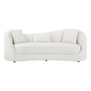 Best Quality Furniture Contemporary Asymmetrical Sofa in Cloud Gray Fabric