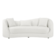 Best Quality Furniture Contemporary Asymmetrical Sofa in Cloud Gray Fabric