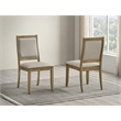 Best Quality Furniture Traditional Style Dining Side Chairs with Ash Brown Wood