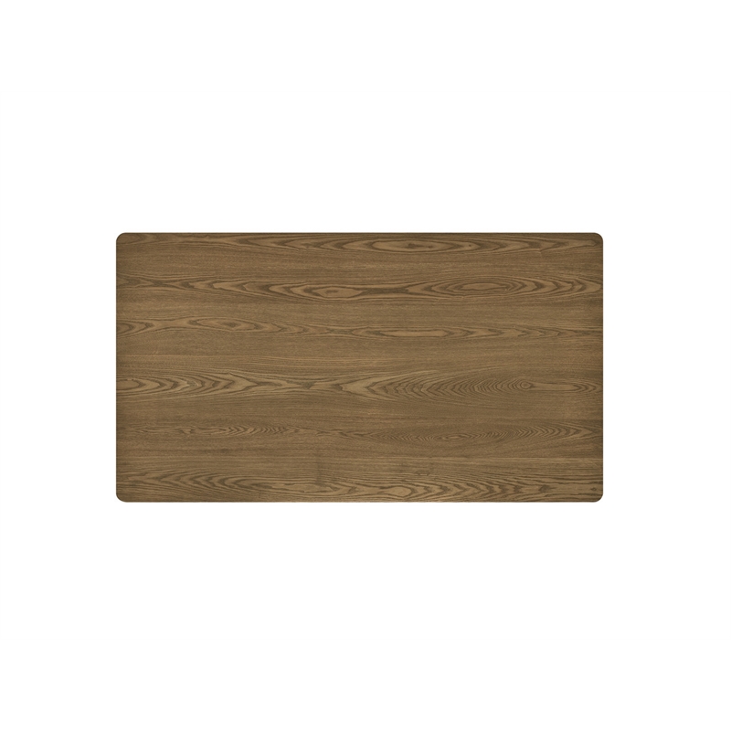 Best Quality Furniture Traditional Style Dining Table in Ash Brown Wood