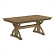 Best Quality Furniture Traditional Style Dining Table in Ash Brown Wood