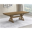 Best Quality Furniture Extension Butterly Leaf Dining Table in Ash Brown Wood