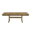 Best Quality Furniture Extension Butterly Leaf Dining Table in Ash Brown Wood
