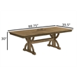 Best Quality Furniture Extension Butterly Leaf Dining Table in Ash Brown Wood