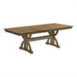 Best Quality Furniture Extension Butterly Leaf Dining Table in Ash Brown Wood