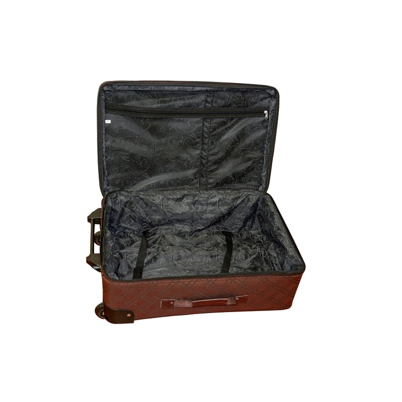 American Flyer Pemberly Buckles 5-Piece Luggage Set in Chocolate