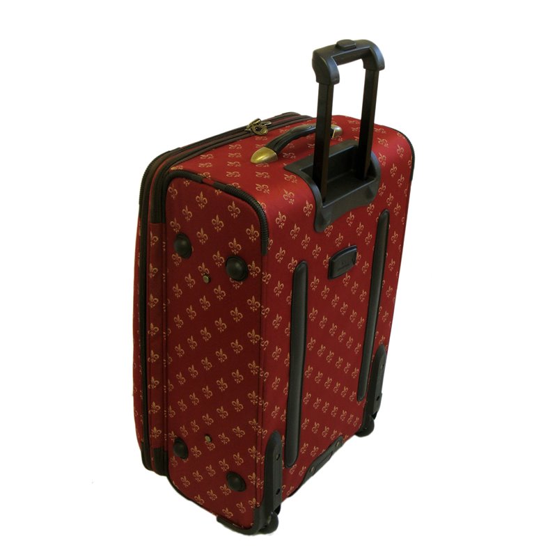 American Flyer Fleur De Lis 4-Piece Luggage Set - Red