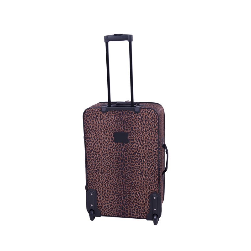 american flyer leopard print luggage