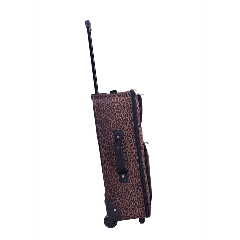 American Flyer Animal Print 5-Piece Luggage Set in Leopard