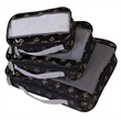 American Flyer Fleur De Lis 3 Piece Packing Cubes Set in Brown