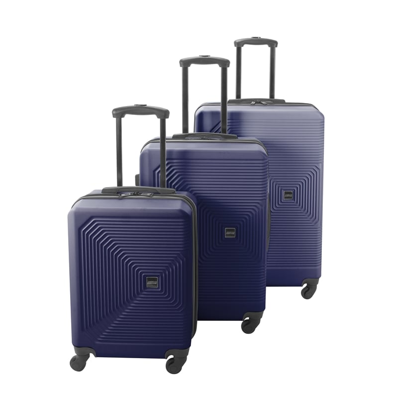 American Flyer Knox 3-Piece Hardside Luggage Set in Navy