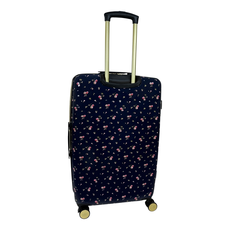 Jenni Chan Floral 3-Piece Hardside Spinner Set in Navy