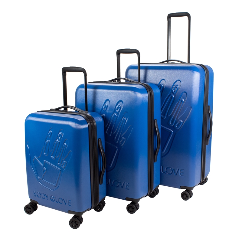 Body Glove Redondo 3-Piece Hardside Spinner Set in Blue