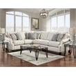 Havenwood 2-Piece Sectional with Accent Pillows in Cream