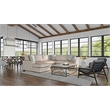 Franklin 2-Piece Sectional with Accent Pillows in Cream