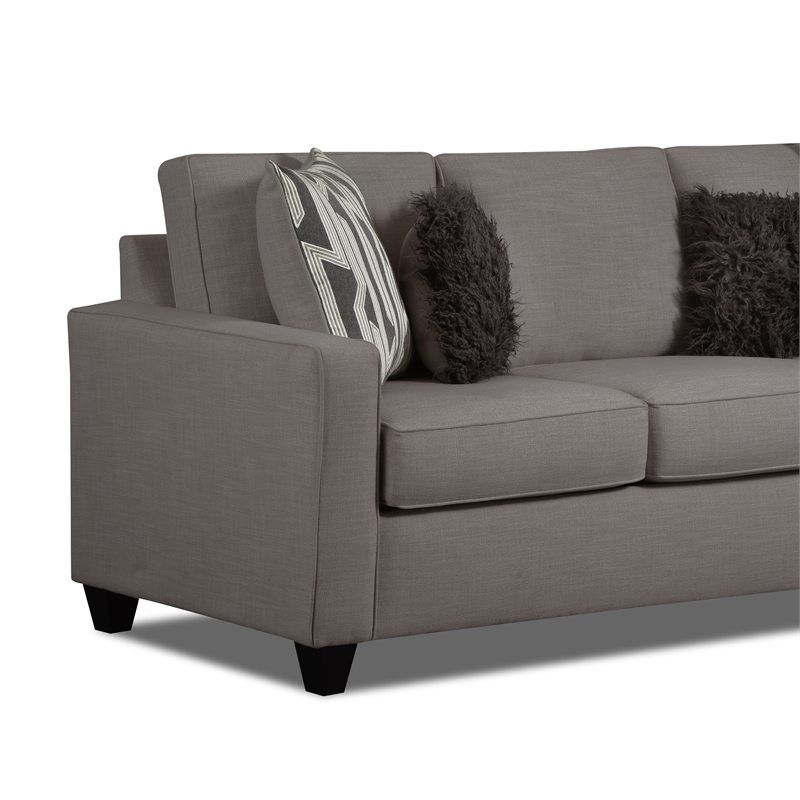 Oakleigh Loveseat with Accent Pillows in Gray