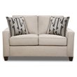 Oakleigh Linen Loveseat with Accent Pillows in Linen