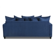 Luxley Sofa with Accent Pillows in Navy Blue