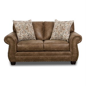 Woodland Brown Loveseat