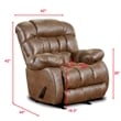 Behold Home Padre Almond Rocker Recliner
