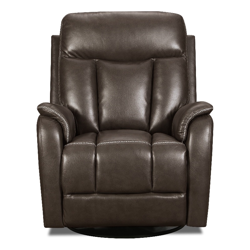 Behold Home Jamey Chocolate Swivel Glider Recliner