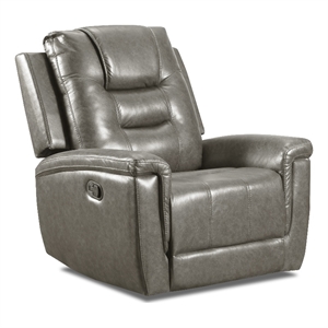 Behold Home Charlie Grey Manual Rocker Recliner
