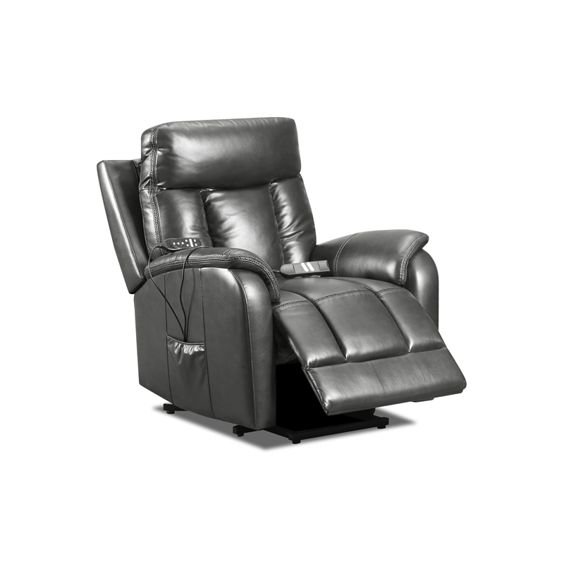 Behold Home Jamey Charcoal Power Lift Recliner