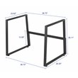 Rocelco Standing Desk Legs - For DADR-40 and DADR-46 (R DADRB-FS2) in Black