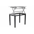 Rocelco Standing Desk Legs - For DADR-40 and DADR-46 (R DADRB-FS) in Black