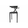 Rocelco Standing Desk Legs - For DADR-40 and DADR-46 (R DADRB-FS) in Black