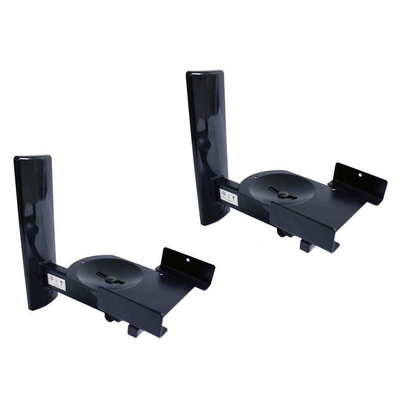 Rocelco B-Tech Ultra Grip-Pro Speaker Mount in Black Finish (Set of 2)