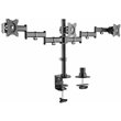 Rocelco Premium Triple Monitor Desk Mount - VESA pattern - Black (R DM3)