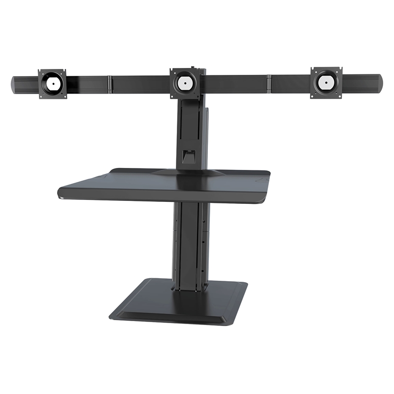 Standing desk converter on sale for 3 monitors