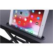 Rocelco Standing Desk Converter 31.5 in Dual Monitor Riser w/Tablet Mount Black