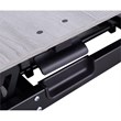 Rocelco Standing Desk Converter 31.5 in Dual Monitor Riser w/Tablet Mount Gray