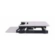 Rocelco Standing Desk Converter w/Dual Monitor Arm 31.5 in w/Tablet Holder Gray