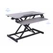 Rocelco Standing Desk Converter & Floor Mat 31.5 Inch Riser w/Tablet Mount Gray