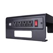 Rocelco 46in Adjustable Standing Desk Converter Double Monitor Arm BUNDLE Black