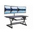 Rocelco 46in Adjustable Standing Desk Converter Anti Fatigue Mat BUNDLE Black
