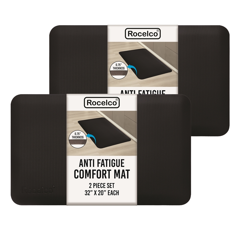 Rocelco 2 Pack Anti Fatigue Standing Floor Mat 32