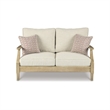Afuera Living Outdoor Wicker Patio Loveseat in Beige