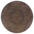 Afuera Living Outdoor Round Fire Pit Table in Medium Brown