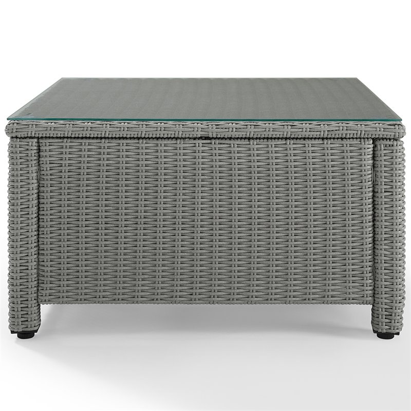 outdoor wicker square coffee table