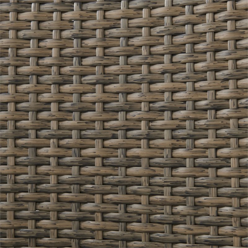 Afuera Living Outdoor Wicker High Back Loveseat in Beige