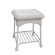 Afuera Living 3 Piece Wicker Conversation Set in White without Cushion