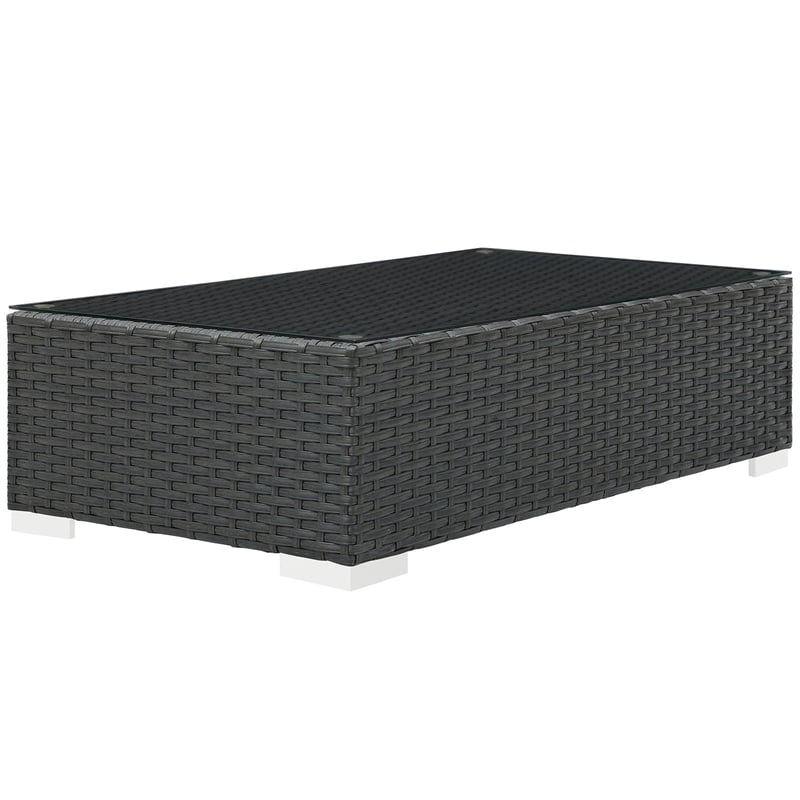 Afuera Living Patio Coffee Table in Chocolate